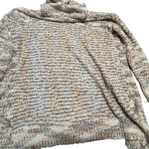 Cozy Knit Sweater - Cream and Brown